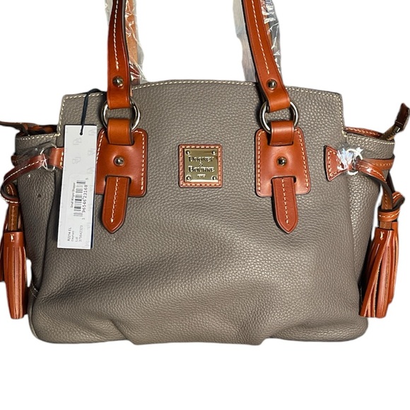 Dooney & Bourke Pebble Leather Small Winged Shopper Bag  0143 - Picture 2 of 13